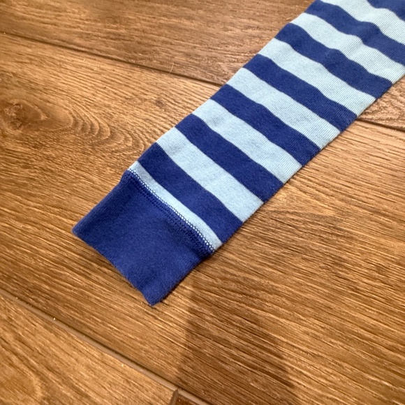 Hanna Andersson 2-Piece Long John Blue Striped Pajama Set, Organic Cotton, sz 10 - Picture 7 of 15